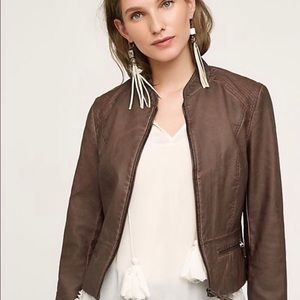 Anthropologie Hei Hei Vegan Leather Jacket
